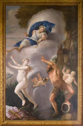 Mural de elevação norte representando Alpheus e Arethusa, The Banqueting House