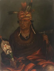 Chetan-woa-kutoa-mang O falcão que caça andando, ca. 1887.