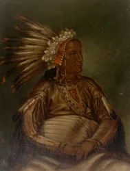 O-mata-a-luta Red Plume, ca. 1887.