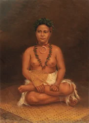 Mulher Samoa, c. 1890-1899.