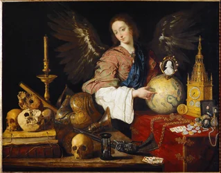 Alegoria sobre o tempo fugaz (óleo sobre tela)