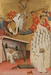 Santa Francesca Romana Vestida pela Virgem, ca. 1445.