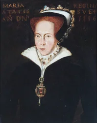 Retrato da Rainha Maria (óleo sobre painel)