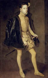 Retrato de Alessandro Farnese 15451592, Duque de Parma, 1557