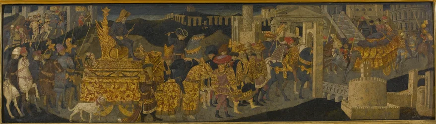 O Triunfo de Scipio Africanus (tempera com ouro e prata no painel)