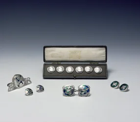 Uma seleção de prata Silverwork, c.1901-07 (prata)