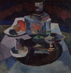 Ainda vida com um samovar, 1913