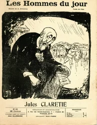 Capa de "Os Homens do Dia", por volta de 1906 - Ilustração de Aristide Delannoy (1874-1911): Claretie Jules (1840-1913)
