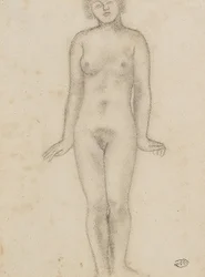 Aristide Maillol Estudo para a escultura central das Três Ninfas