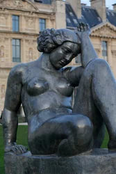Jardin des tuileries, Aristide Maillol, Montagne 1937 (chumbo), Paris, França (foto)