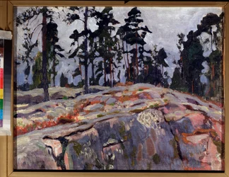 Finlande. Peinture de Arkadi (Arkady) Alexandrovich Rylov (1870-1939), huile sur toile