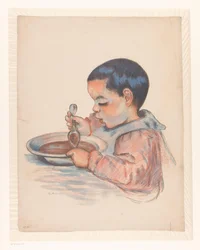 Sopa de alimentação infantil