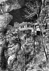 Mosteiro budista, Yuen-Fu no Min, sul de Fuchu-Fu, c1890