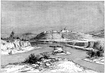 O Mejerda em Slugia, acima de Mejez-el-Bad, c1890