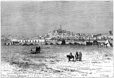 Vista de Ghardaia, Argélia, c1890