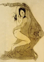 Ilustração de «As Flores do Mal», poemas de Charles Baudelaire, 1899