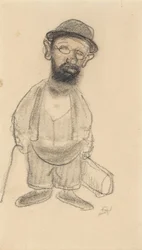 Retrato de Henri de Toulouse-Lautrec.