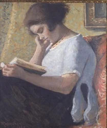 Leitura de Menina Jovem