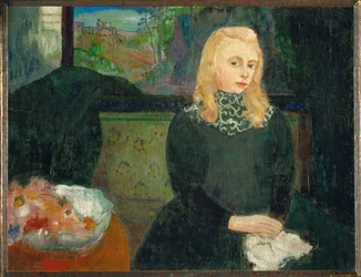 Gabrielle Vien em jovem (pintura sobre tela)