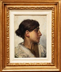 Mulher plebeia (óleo sobre painel)