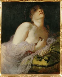 Der Tod der Cleopatra - Morte de Cleópatra ... (pintura sobre tela)