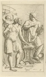 Apollo na forja de Vulcano
Toneel van sinne beelden geopent tot dienst van schilders beelthouders etc. (título da série)