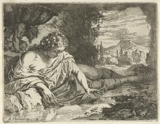 Narciso Cena de estátuas sinne abertas ao serviço de pintores, porta-estátuas, etc. (título da série)