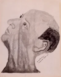 Arnold Schoenberg auto-retrato - Hollywood 1923