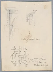 Detalhes arquitetônicos da casa de Diane de Poitiers