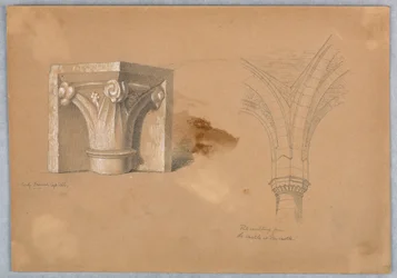 Dois estudos de detalhes arquitetônicos