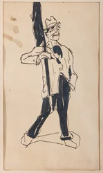 Por princípio (tinta da China sobre papel)