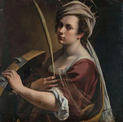Autorretrato de Santa Catarina de Alexandria