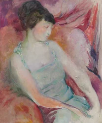 Retrato de Helen Fleck Seyffert, c.1921 (óleo sobre tela)