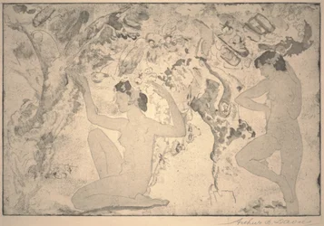 Beleza angular, impressão feita por Ernest Haskell, 1918