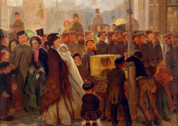 Voluntários a marchar