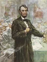 Abraham Lincoln, o grande Emancipador, ilustração de 