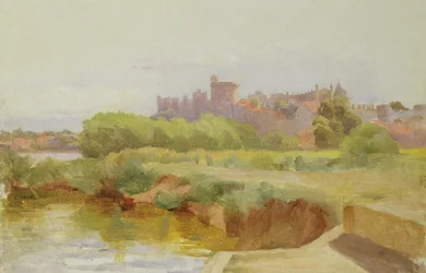 Vista do Castelo de Windsor (óleo a bordo)