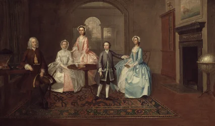 John Thomlinson e sua família, 1745