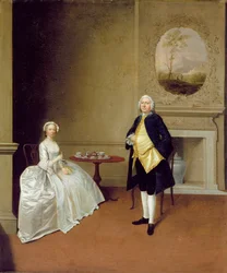 Sr. e Sra. Hill, c.1750-51 (óleo sobre tela)