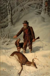 Capitão Parker, ainda caçando na neve, 1881