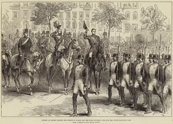 Resenha em Madri antes do Príncipe de Gales e do Rei da Espanha, o passado de Guardia Civile