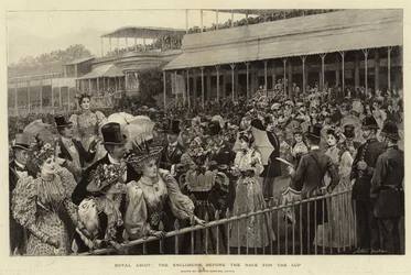 Royal Ascot, o recinto antes da corrida pela copa