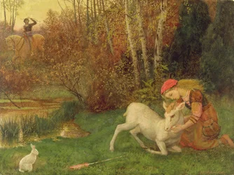 O branco Hind, c.1870 (guache)