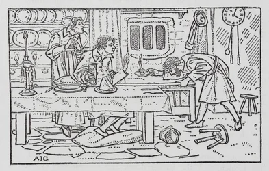 Hans Christian Andersen: Big Claus e Little Claus (litho)