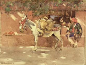 Um desvio em Granada, 1891 (wc no papel)