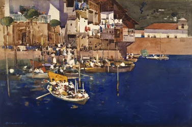 Um porto mediterrânico