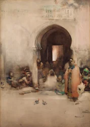 Luta de galos, 1900.