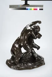 Puma e Criança (bronze)
