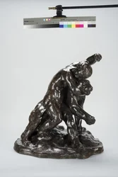 Puma e Criança (bronze)
