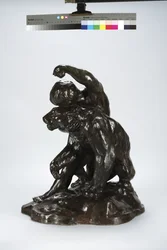 Puma e Criança (bronze)